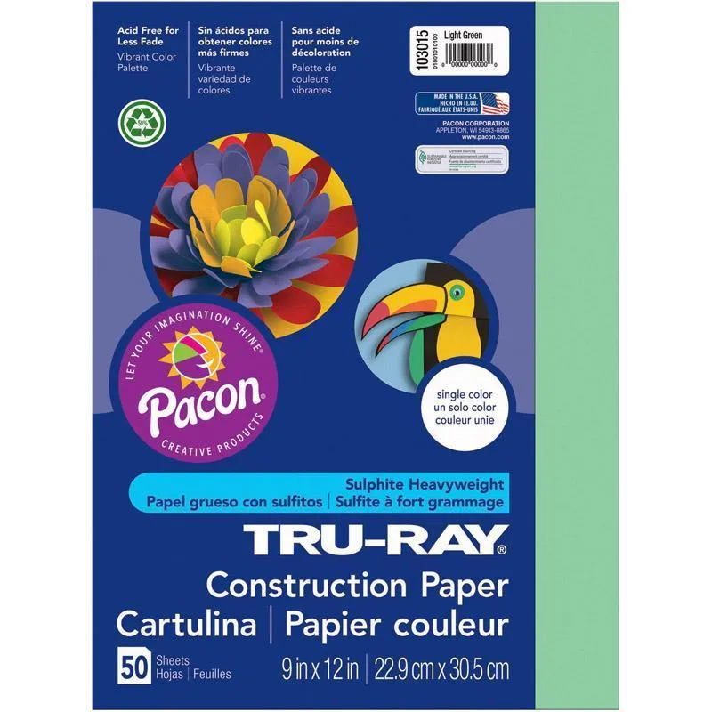 (10 Pk) Tru Ray 9 X12 Light Green