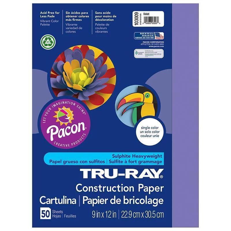 (10 Pk) Tru Ray 9 X12 Violet