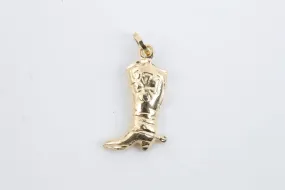 14k Yellow Gold Cowboy Boot Charm (1.28g.)