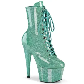 7 Inch Heel ADORE-1020GP Aqua Glitter