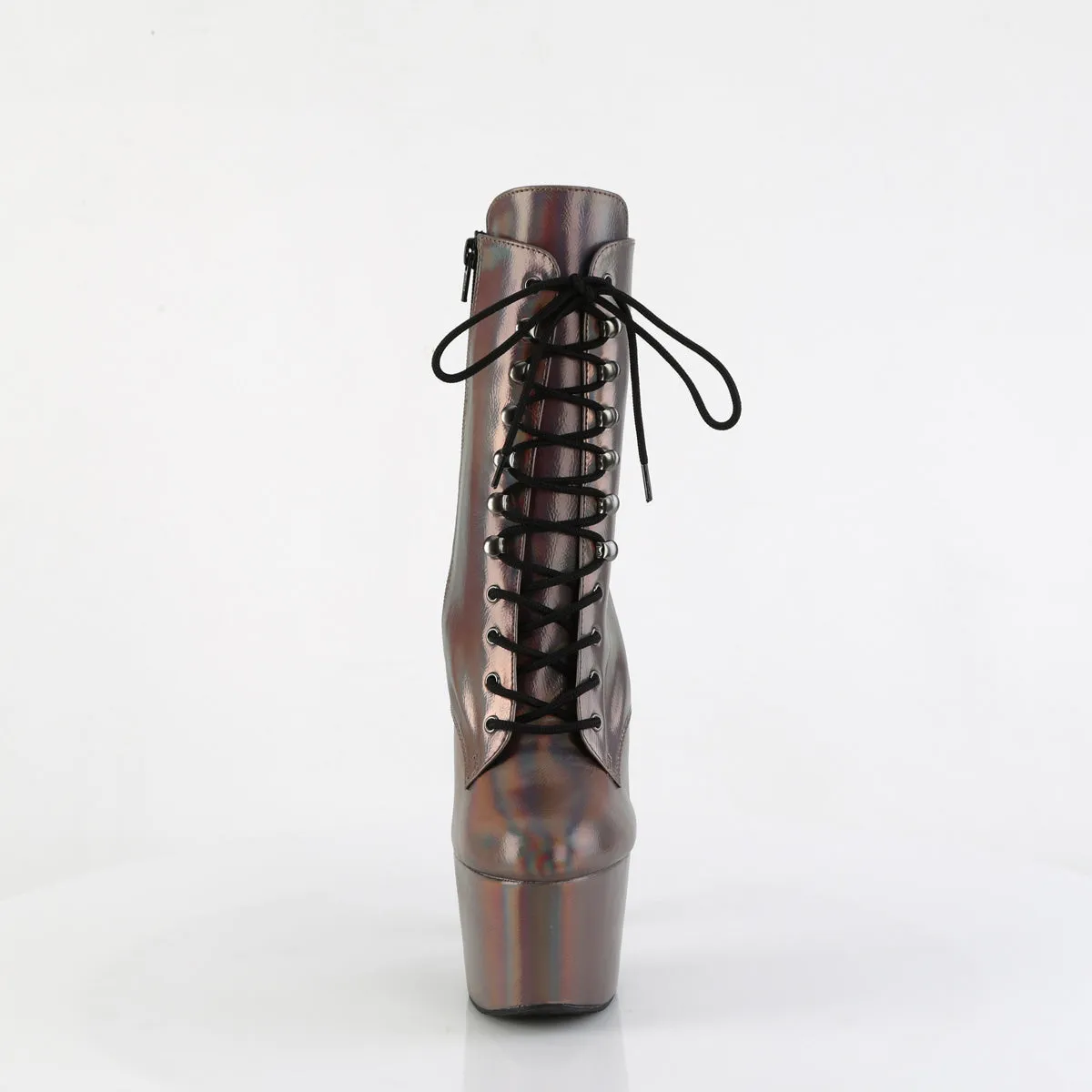 7 Inch Heel ADORE-1020HG Gun Metal Holo