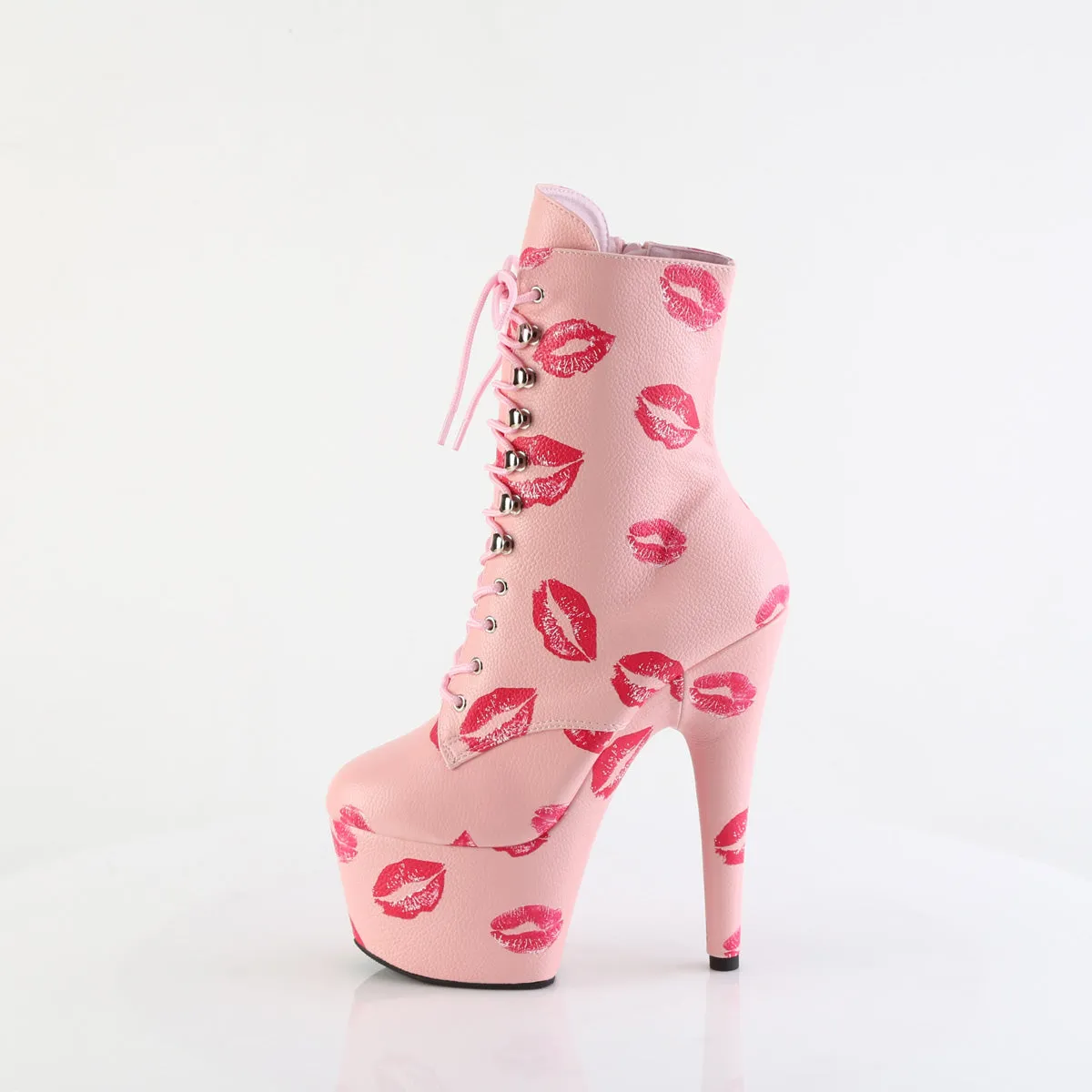 7 Inch Heel ADORE-1020KISSES Baby Pink Pu