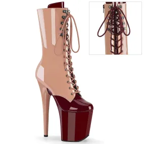 8 Inch Heel FLAMINGO-1054DC Blush Burgundy