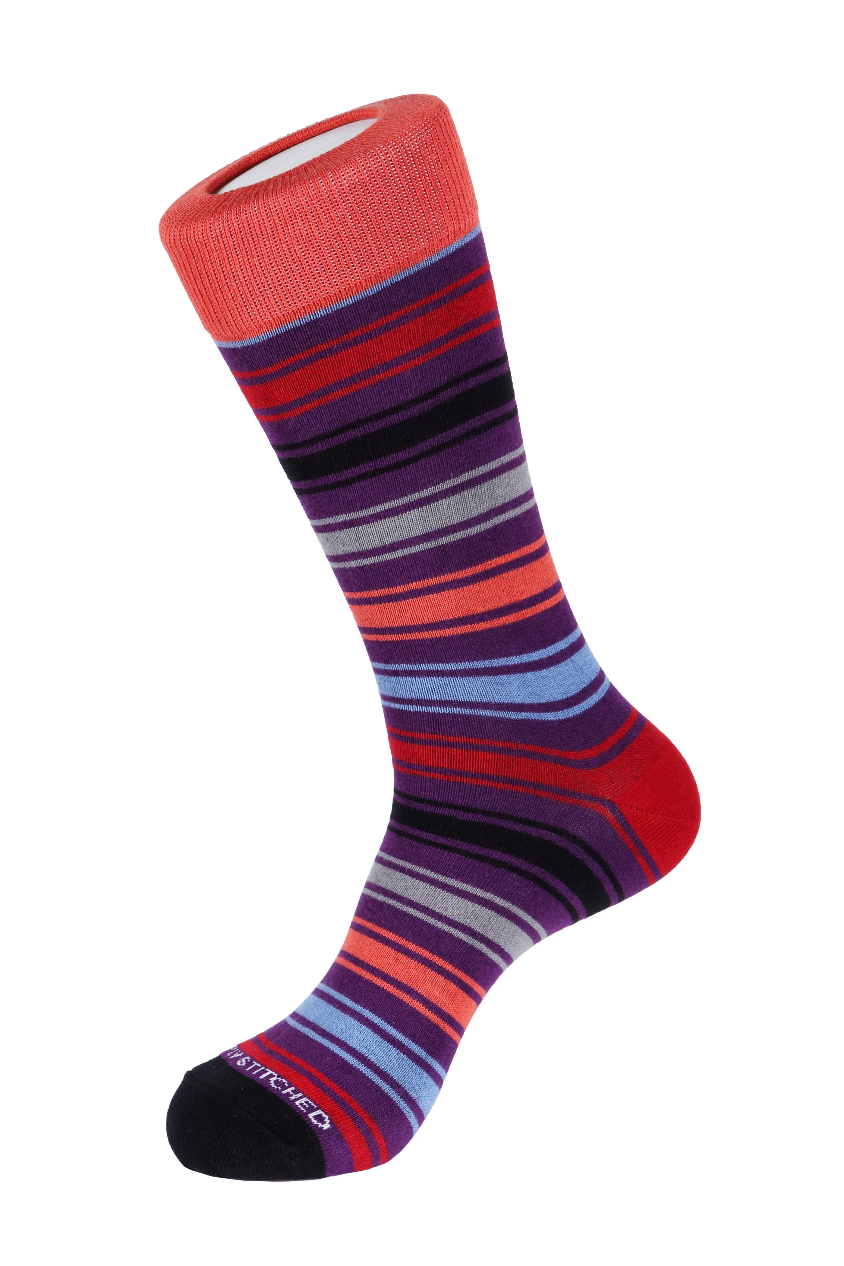 Angeles Stripe Crew Sock