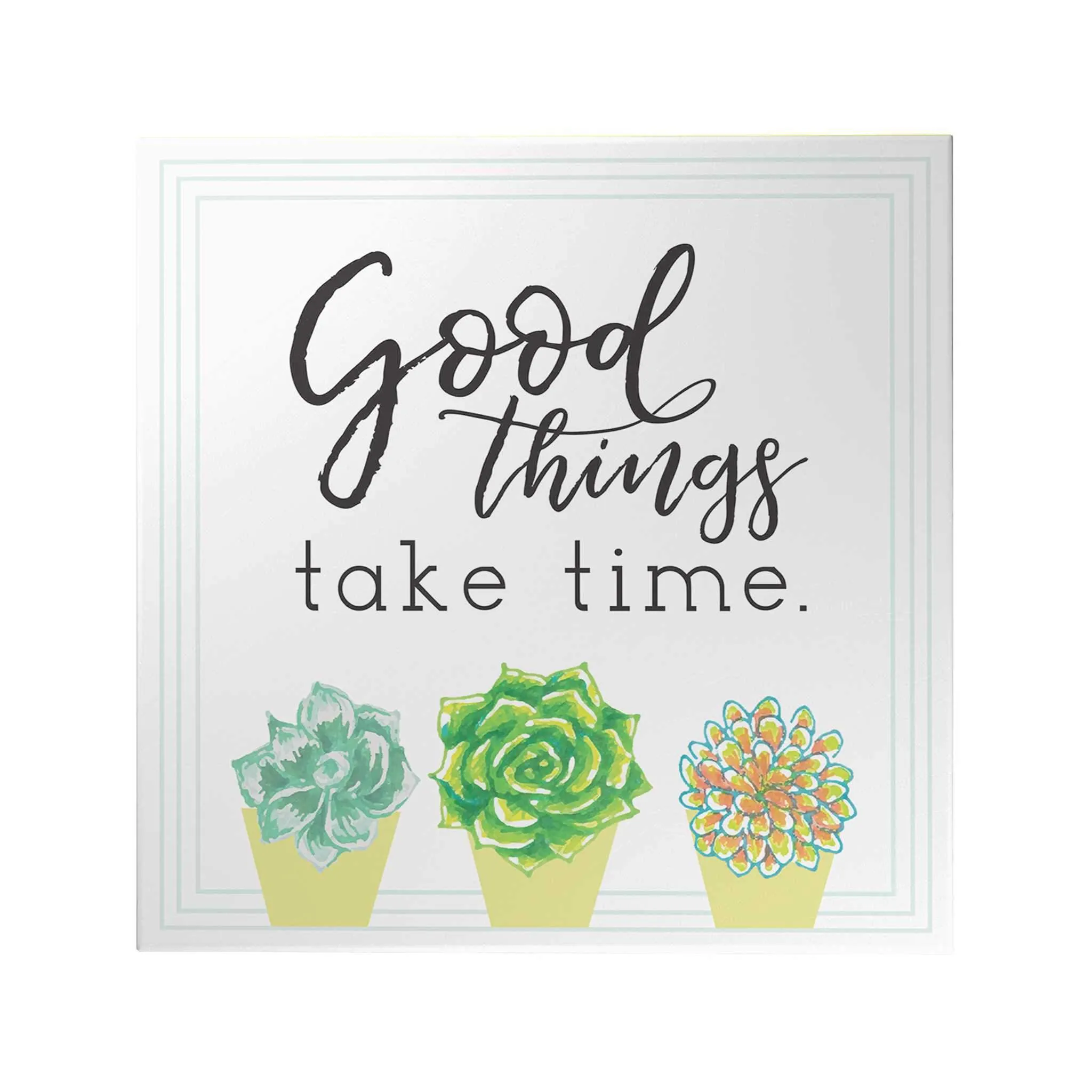 Bloom and Grow: Good Things Take Time Decoposter