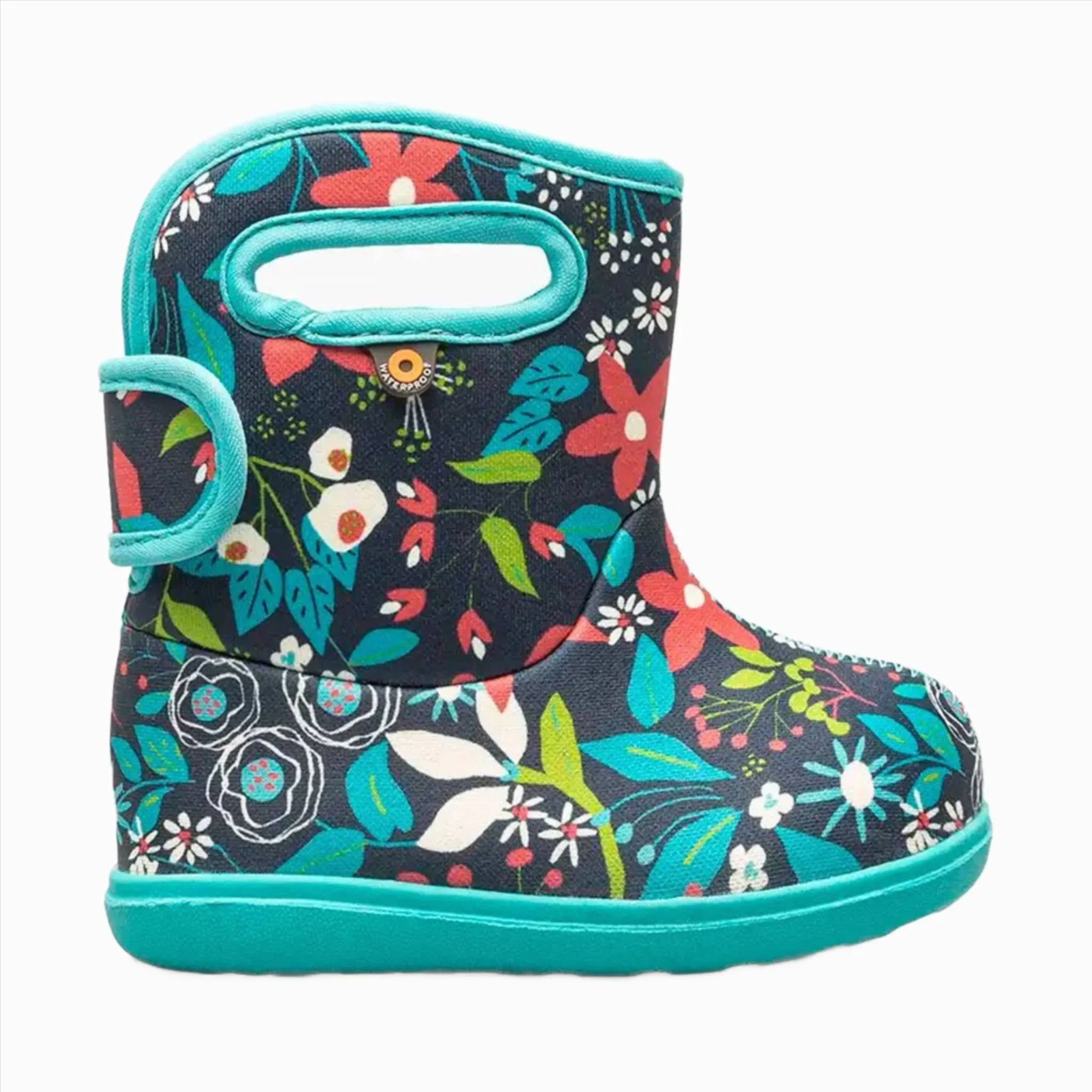 Bogs Baby II Cartoon Flower Rain Boot - Ink Blue Multi