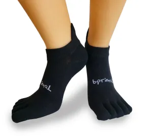 Bprimal Everyday Five-Toe Socks - No-Show - Regular Weight - Black