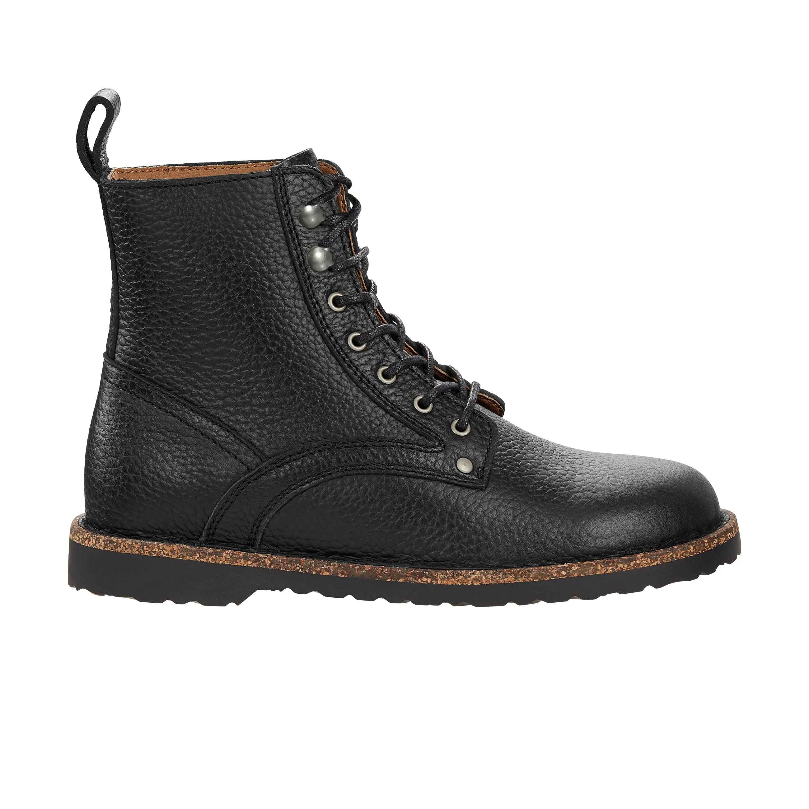 Bryson Black Grained Leather