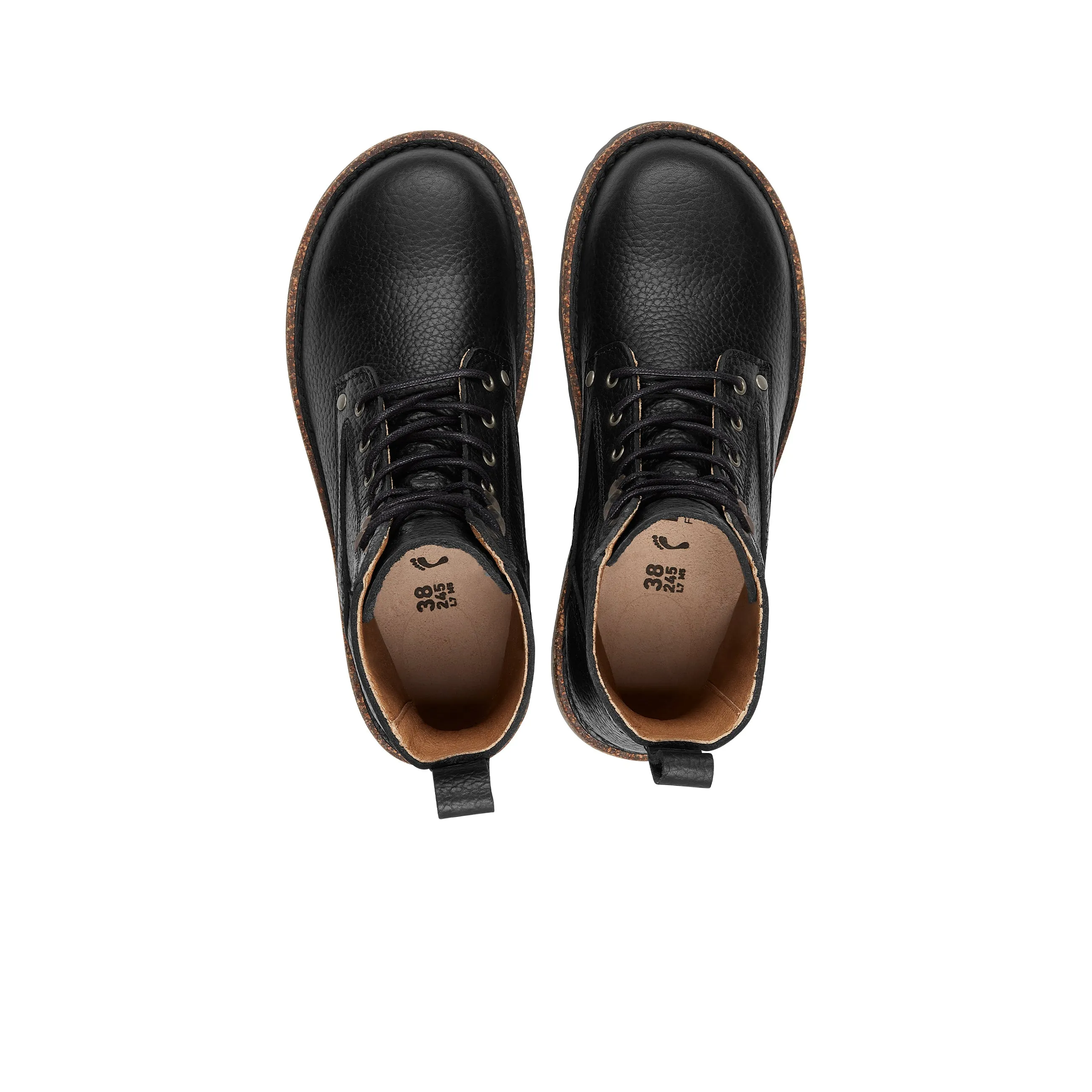 Bryson Black Grained Leather