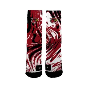 Corona Cardinals Swirl Socks