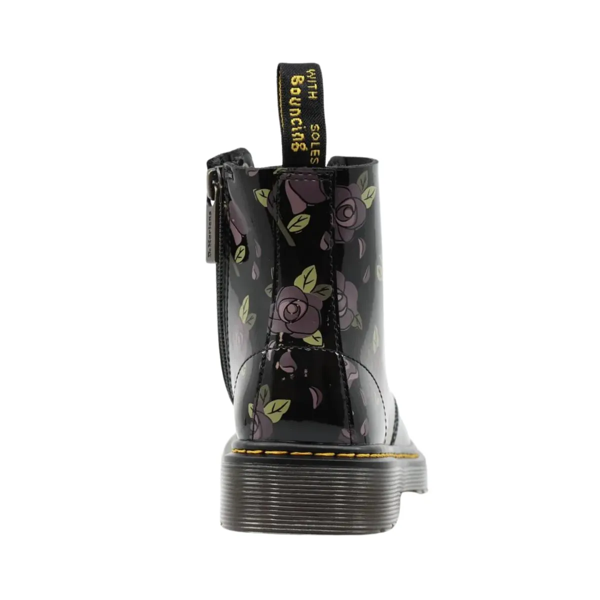 Dr Martens Girl's (Sizes 11-4) 1460 Decayed Rose Patent