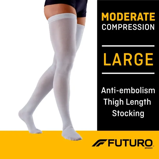 Futuro Anti-embolism thigh length stockings closed toe