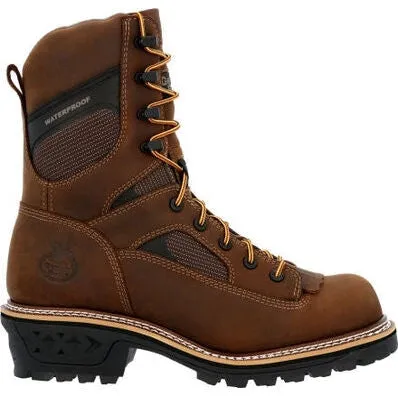 Georgia Men's Ltx Logger 9 Comp Toe WP Work Boot -Brown- GB00617