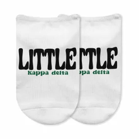 Kappa Delta No Show Socks for Bigs and Littles