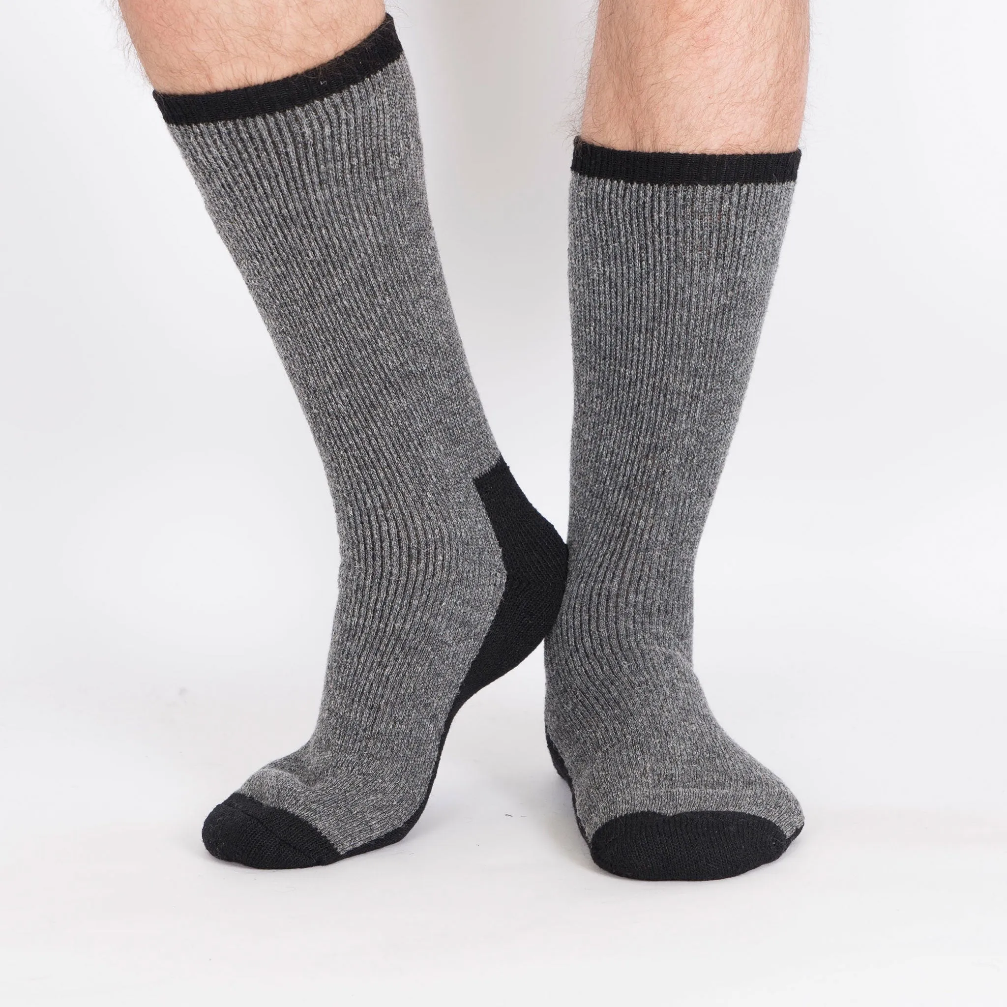 Kodiak Men's 2PK Insulated Wool Blend Socks - Black