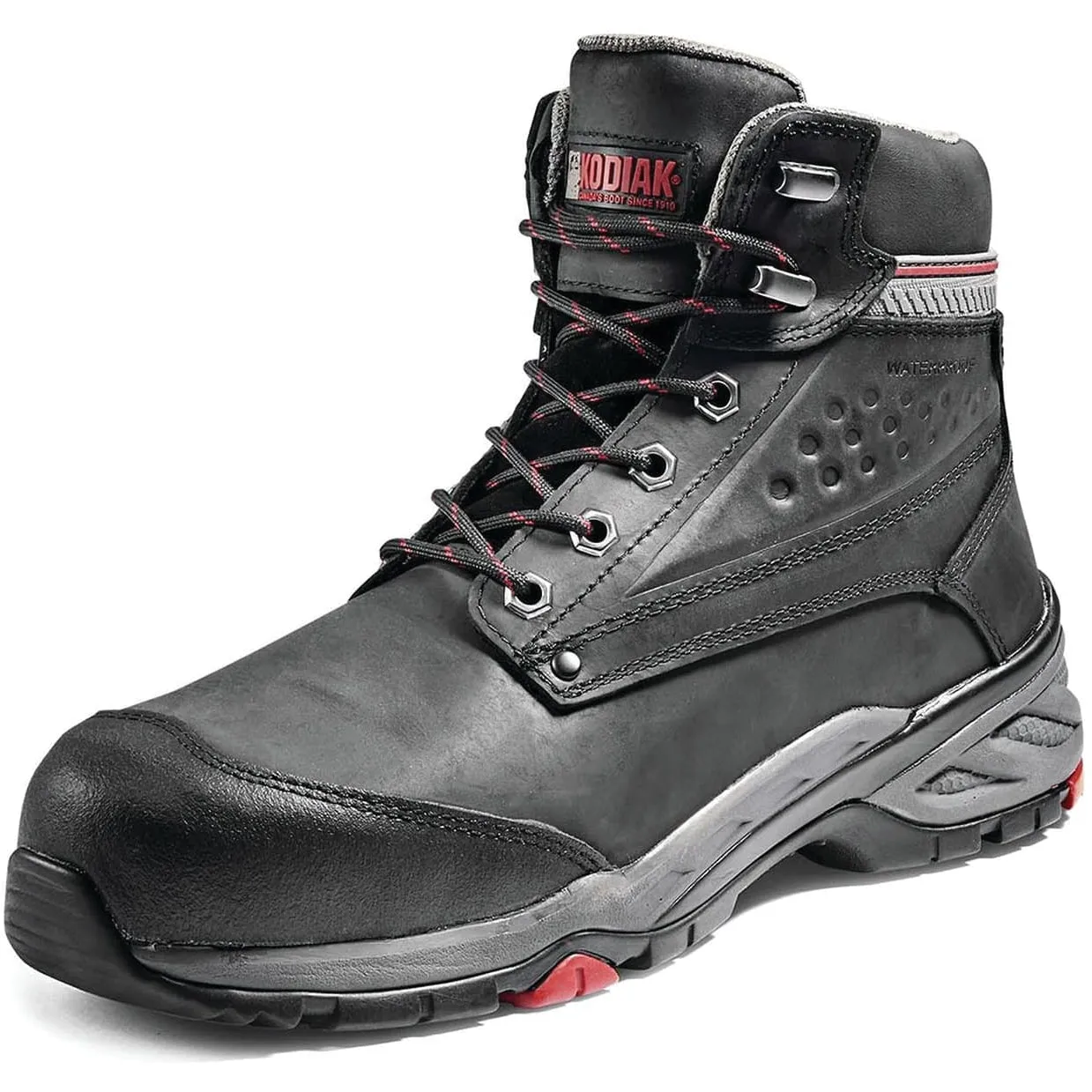 Kodiak Men's Crusade 6 Comp Toe WP Hiker Safety Work Boot -Black- K4NKBK