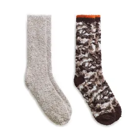 Mens Camo Cozy Crew Sock 2PK