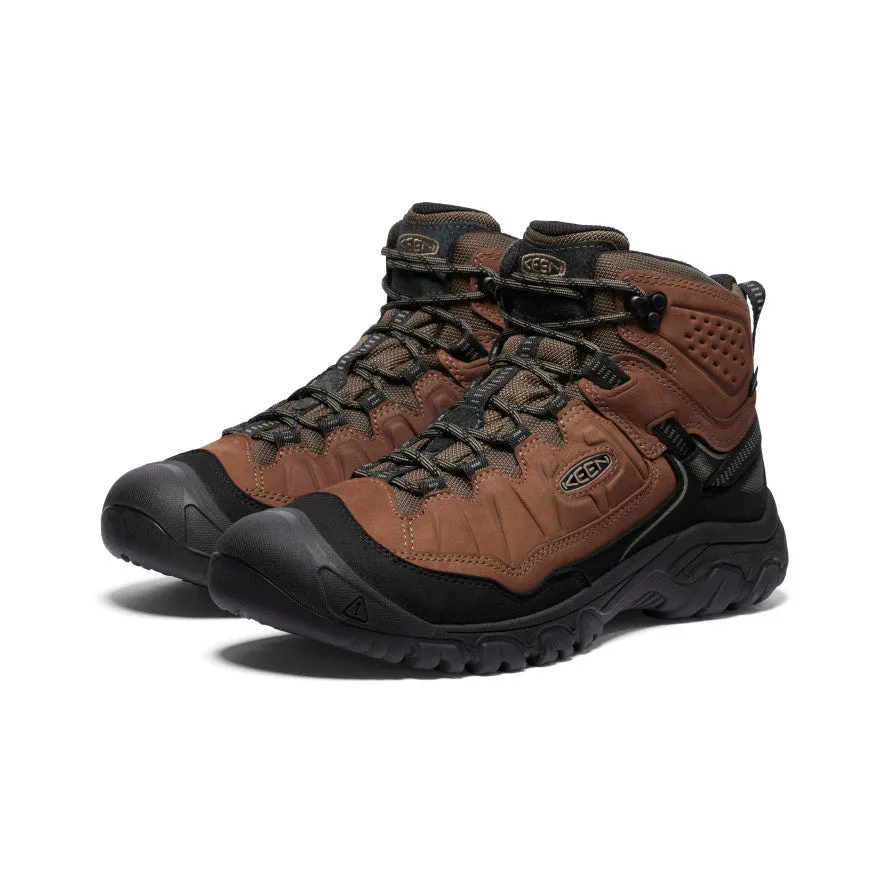 Men's Targhee IV Wide Waterproof Hiking Boot  |  Bison/Black