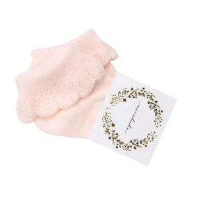 Minihaha Drop Needle Socks - Pale Pink