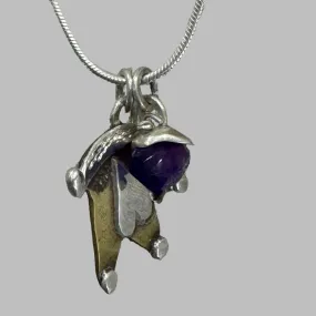 Purple rain necklace