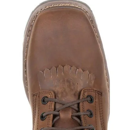 Rocky Men's Square Toe Logger Comp Toe WP Work Boot - Brown - RKK0277