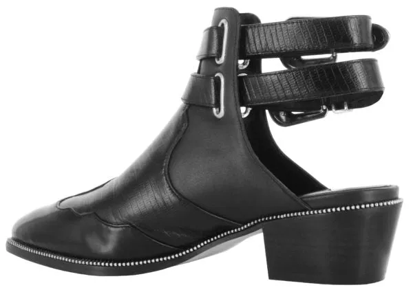 Senso Women's Lucas III Open Back Ankle Boot - EBONY