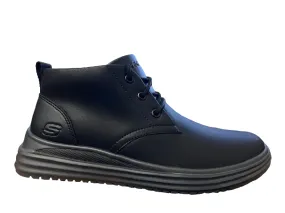 Skechers Proven Termo 204670 Mens Ankle Boots in Sleek Black