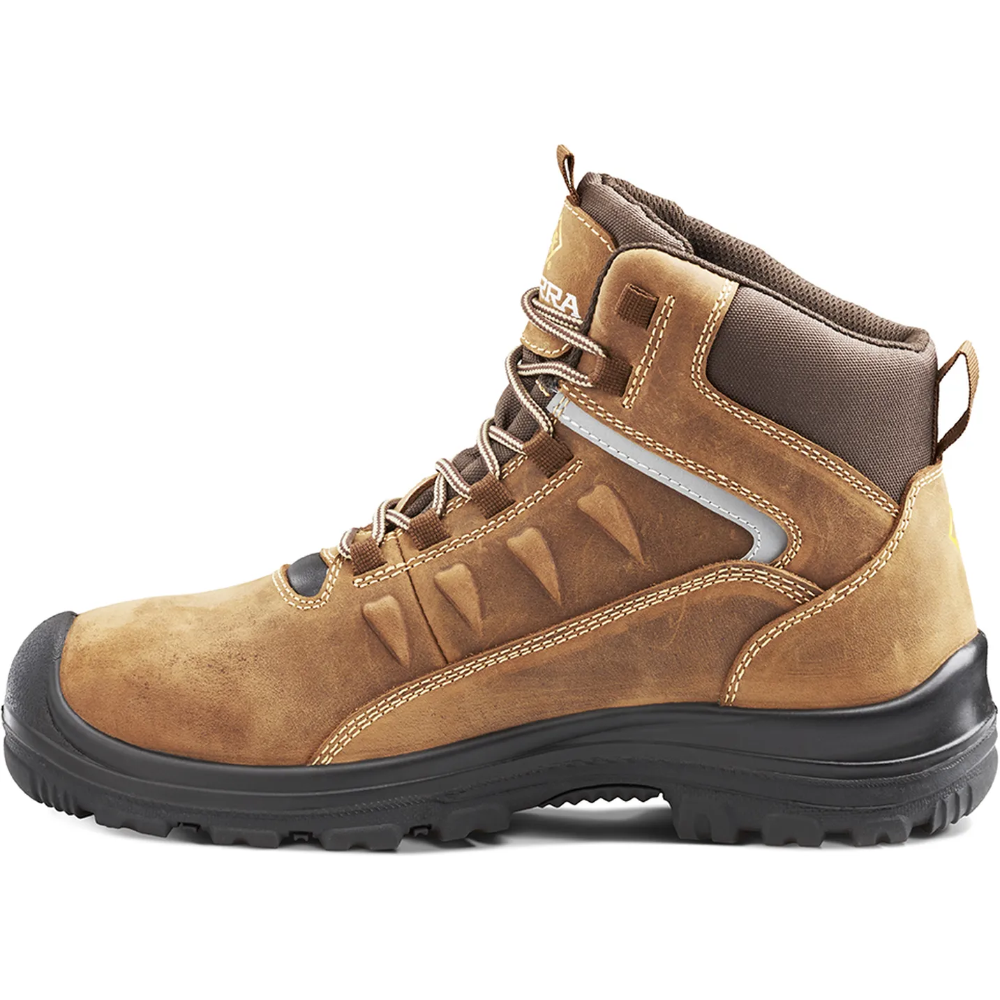 Terra Men's Findlay 6 Soft Toe WP Work Boot -Brown- 4NS7BN