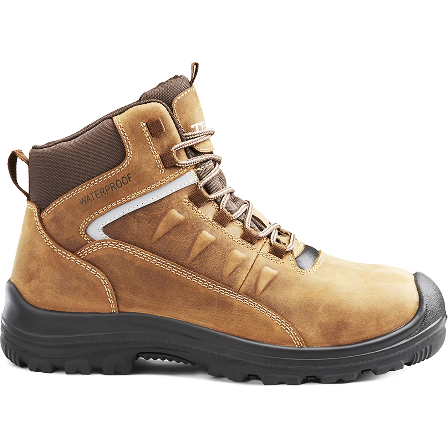 Terra Men's Findlay 6 Soft Toe WP Work Boot -Brown- 4NS7BN