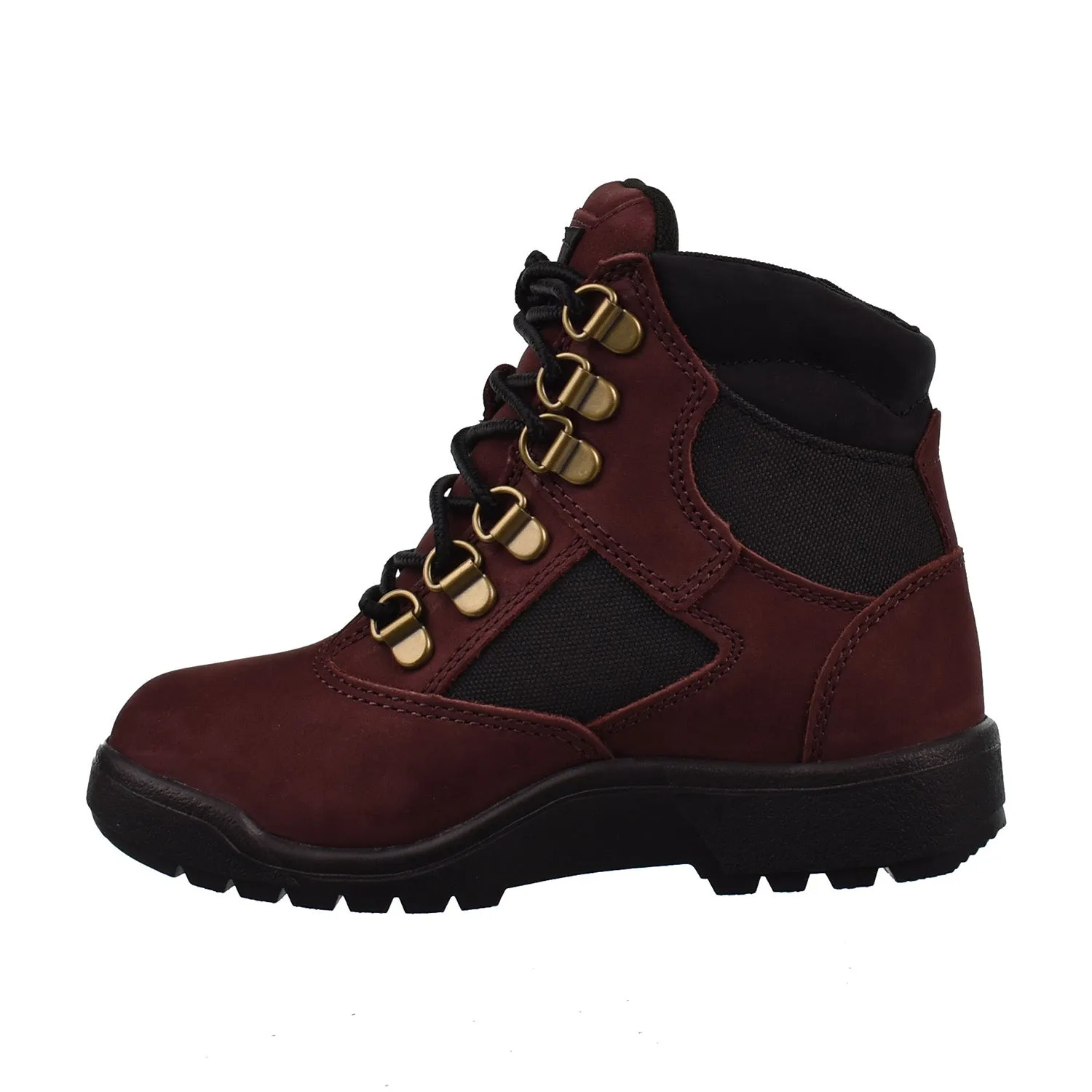 Timberland 6 Inch Little Kids' Field Boot Burgundy