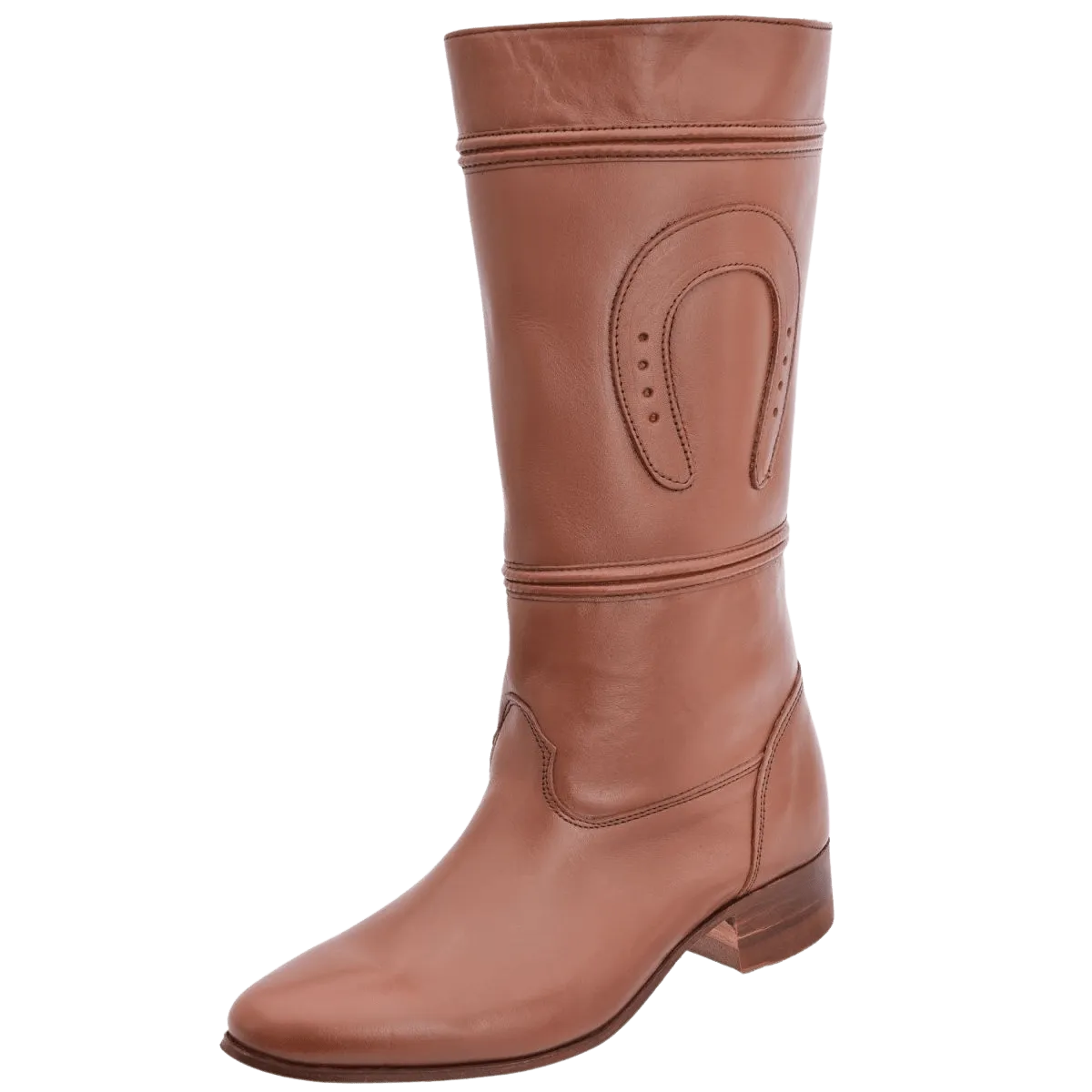 Women's Plain Tabaco with Horseshoe Escaramuza Boot